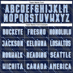 Custom Navy Light Blue-White Slant Lines Sports Sublimation Soccer Uniform Jersey