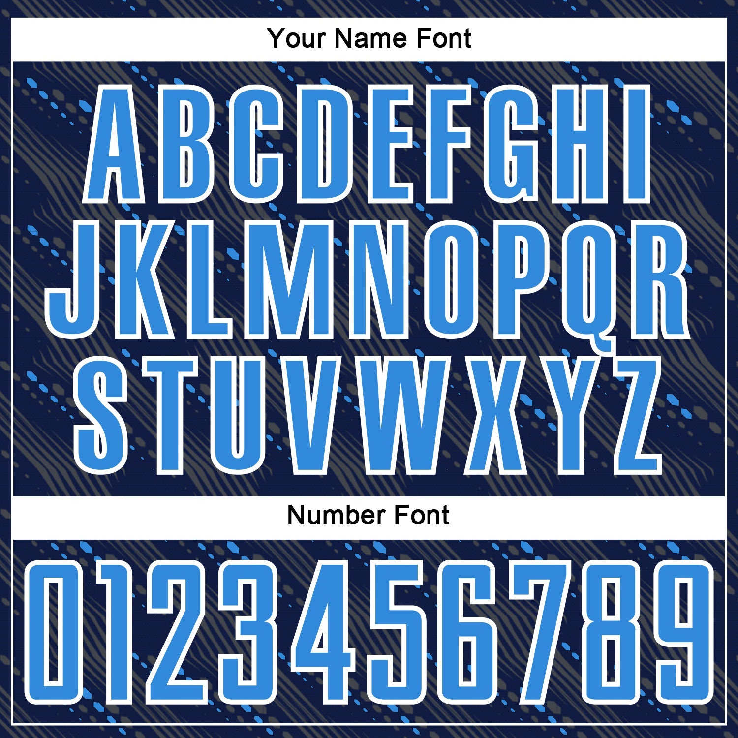 Custom Navy Powder Blue-White Slant Lines Sports Sublimation Soccer Uniform Jersey