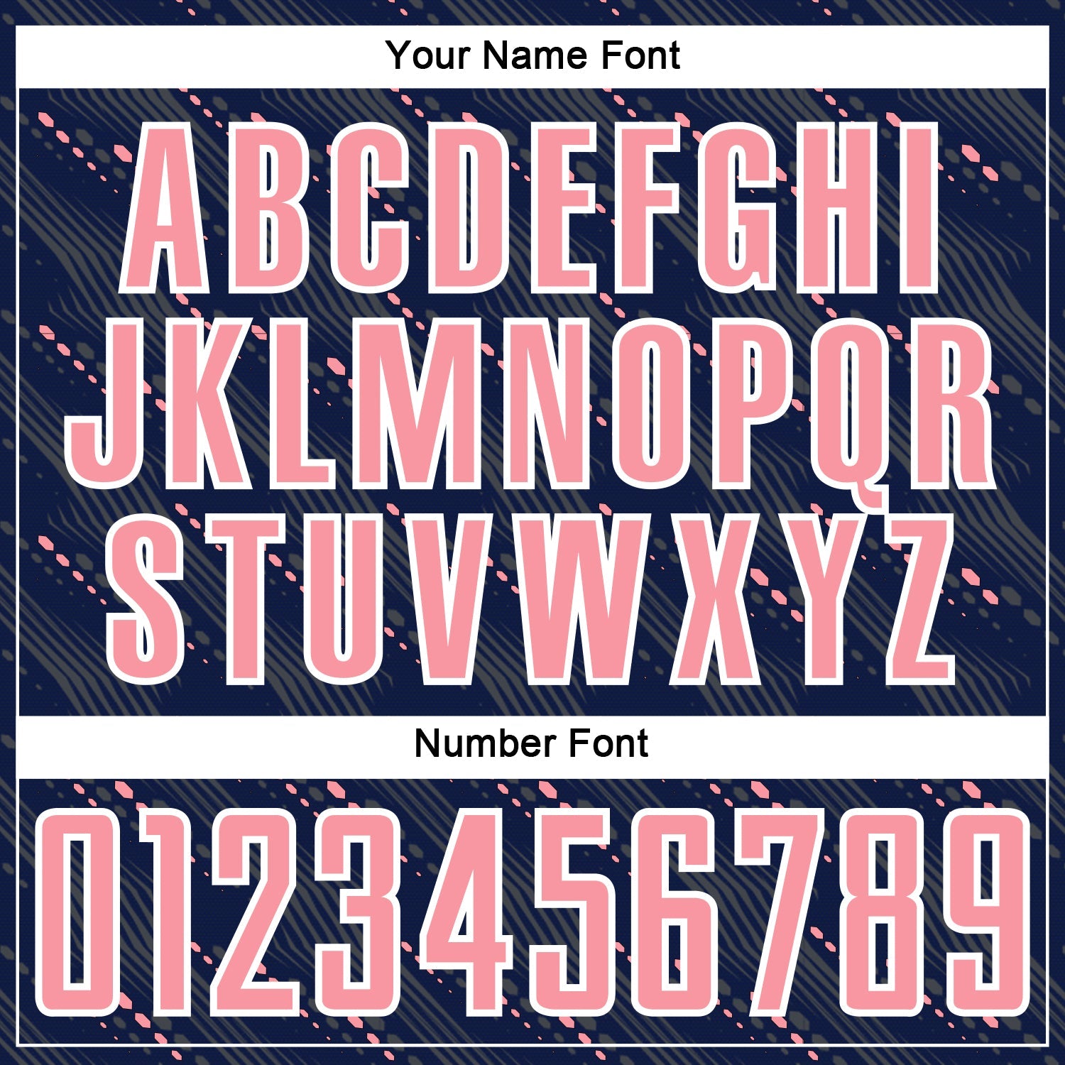 Custom Navy Medium Pink-White Slant Lines Sports Sublimation Soccer Uniform Jersey