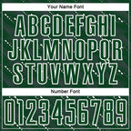 Custom Green White Slant Lines Sports Sublimation Soccer Uniform Jersey