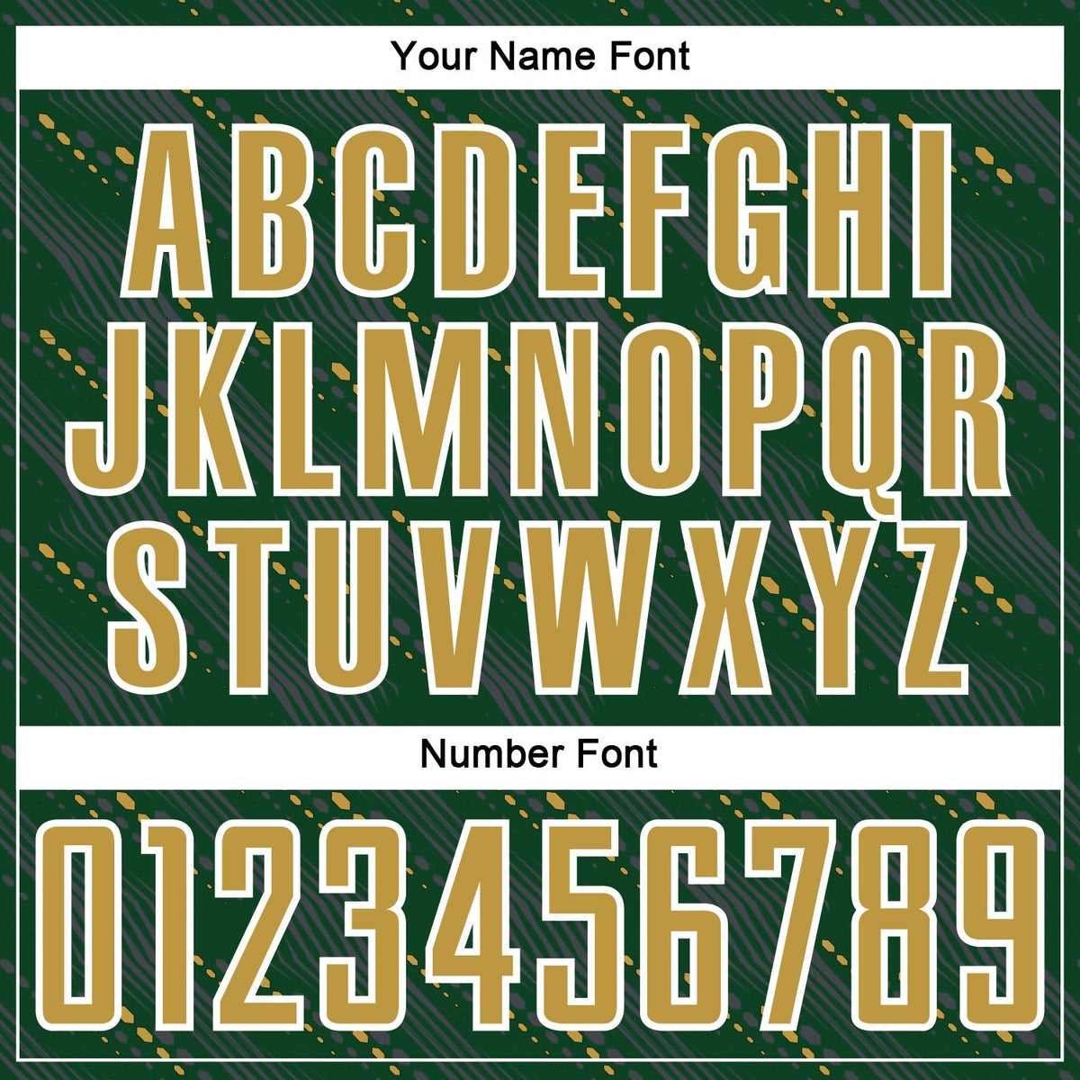 Custom Green Old Gold-White Slant Lines Sports Sublimation Soccer Uniform Jersey