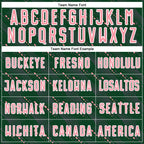 Custom Green Medium Pink-White Slant Lines Sports Sublimation Soccer Uniform Jersey