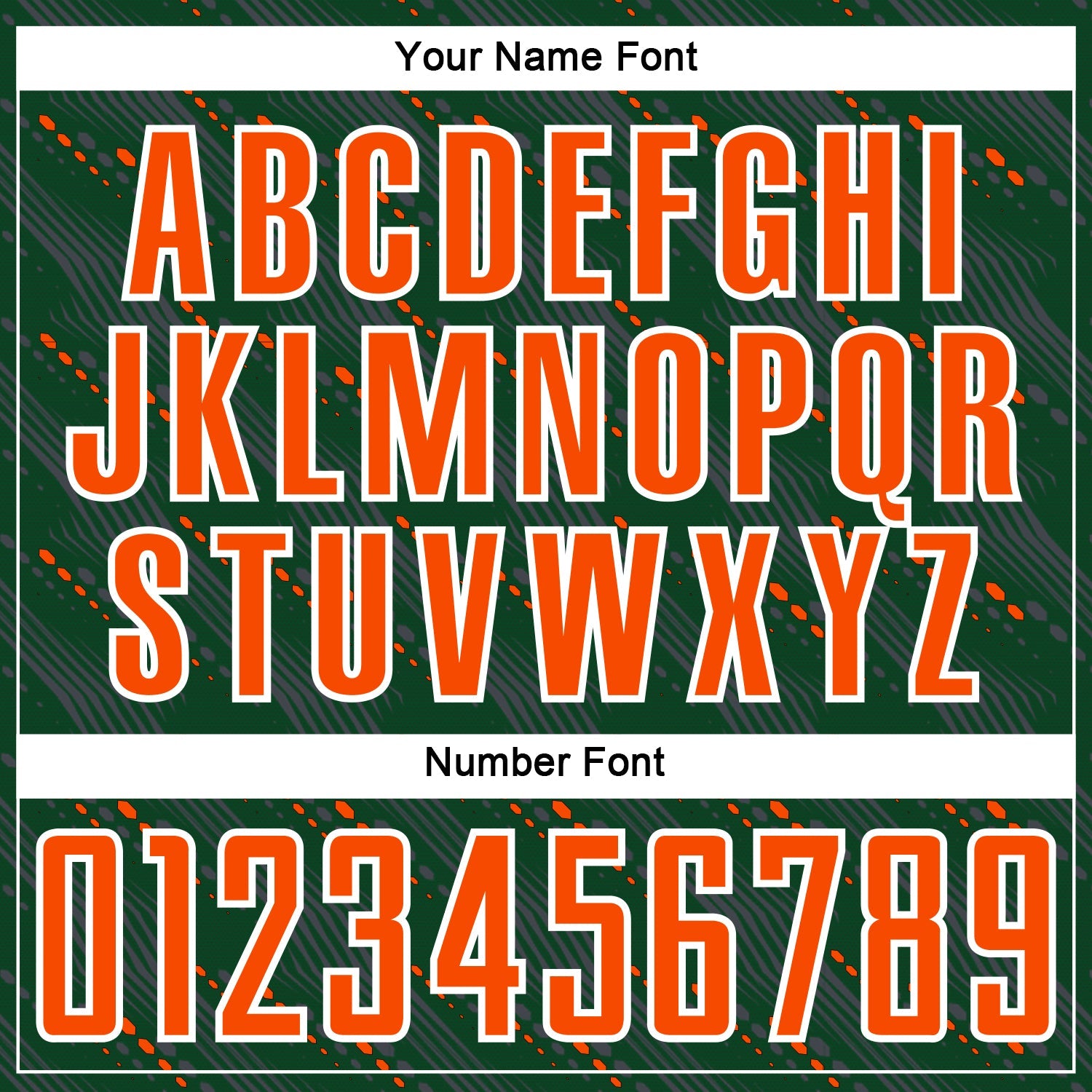 Custom Green Orange-White Slant Lines Sports Sublimation Soccer Uniform Jersey