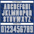 Custom Royal Gray-White Slant Lines Sports Sublimation Soccer Uniform Jersey