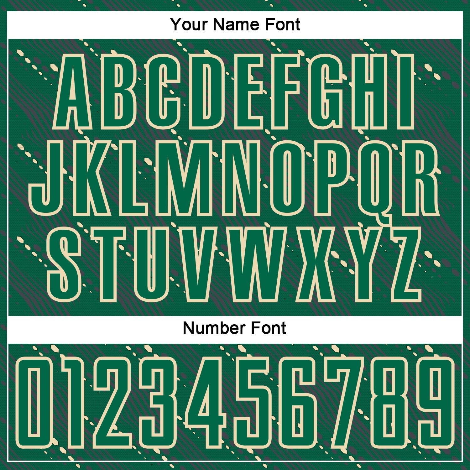 Custom Kelly Green Cream Slant Lines Sports Sublimation Soccer Uniform Jersey