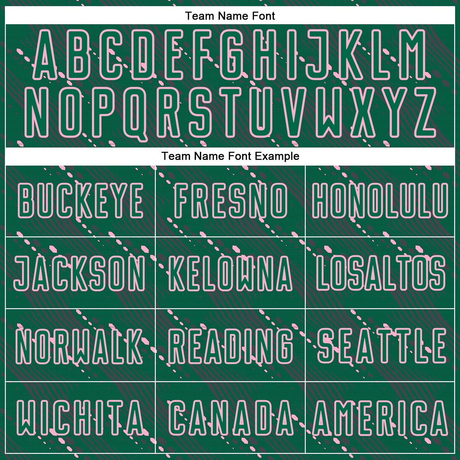 Custom Kelly Green Light Pink Slant Lines Sports Sublimation Soccer Uniform Jersey