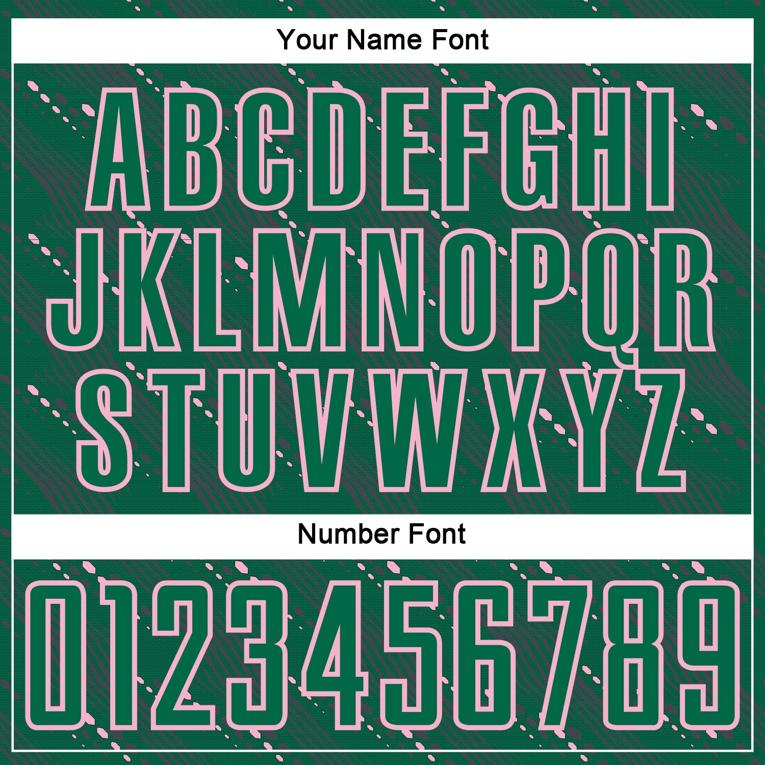 Custom Kelly Green Light Pink Slant Lines Sports Sublimation Soccer Uniform Jersey