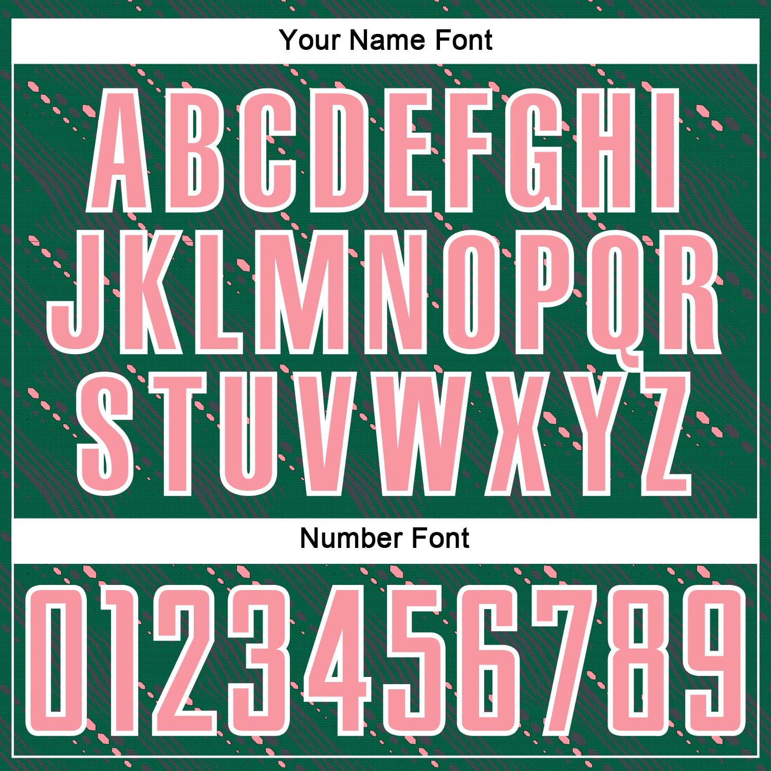 Custom Kelly Green Medium Pink-White Slant Lines Sports Sublimation Soccer Uniform Jersey