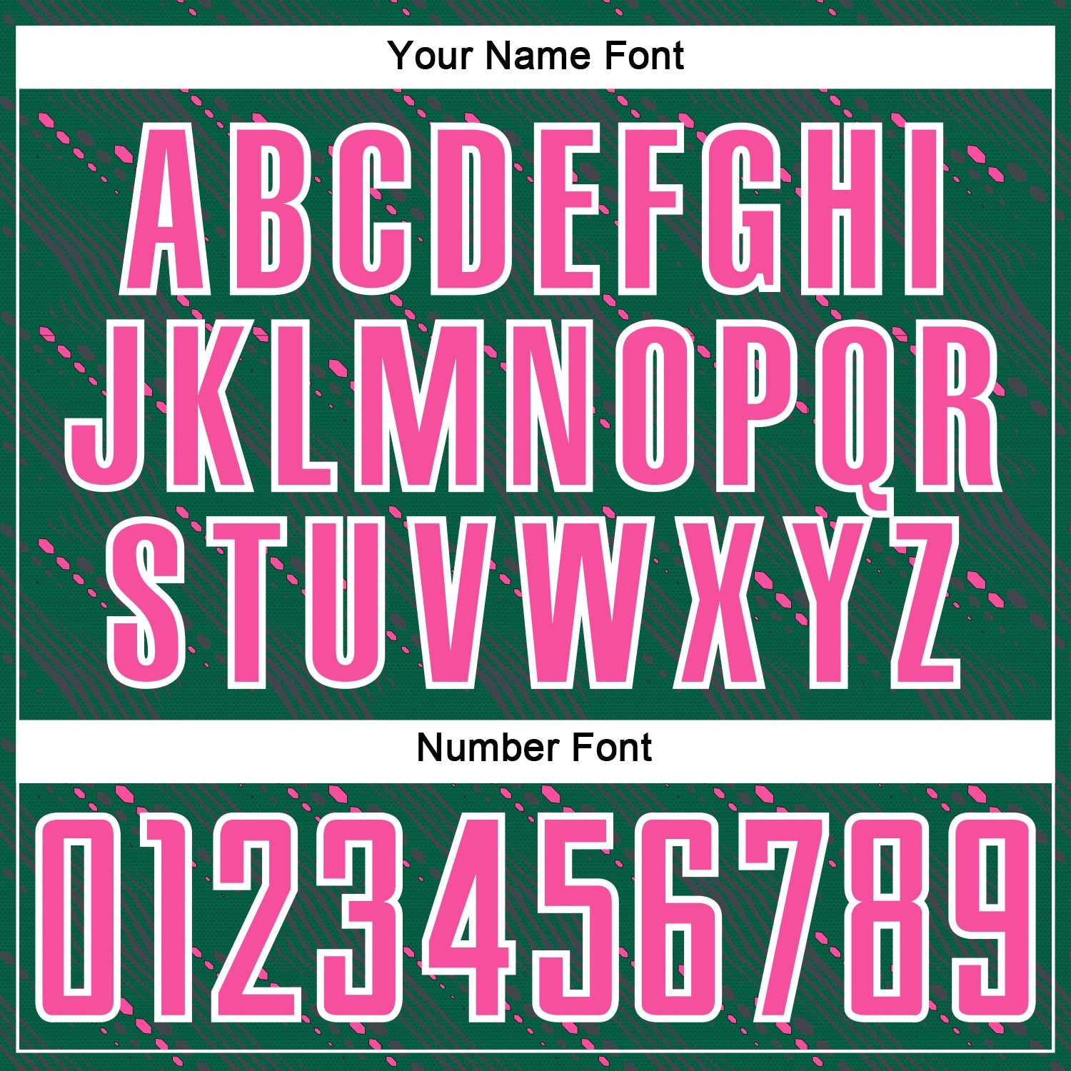 Custom Kelly Green Pink-White Slant Lines Sports Sublimation Soccer Uniform Jersey