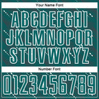 Custom Teal White Slant Lines Sports Sublimation Soccer Uniform Jersey