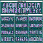 Custom Teal Purple-White Slant Lines Sports Sublimation Soccer Uniform Jersey