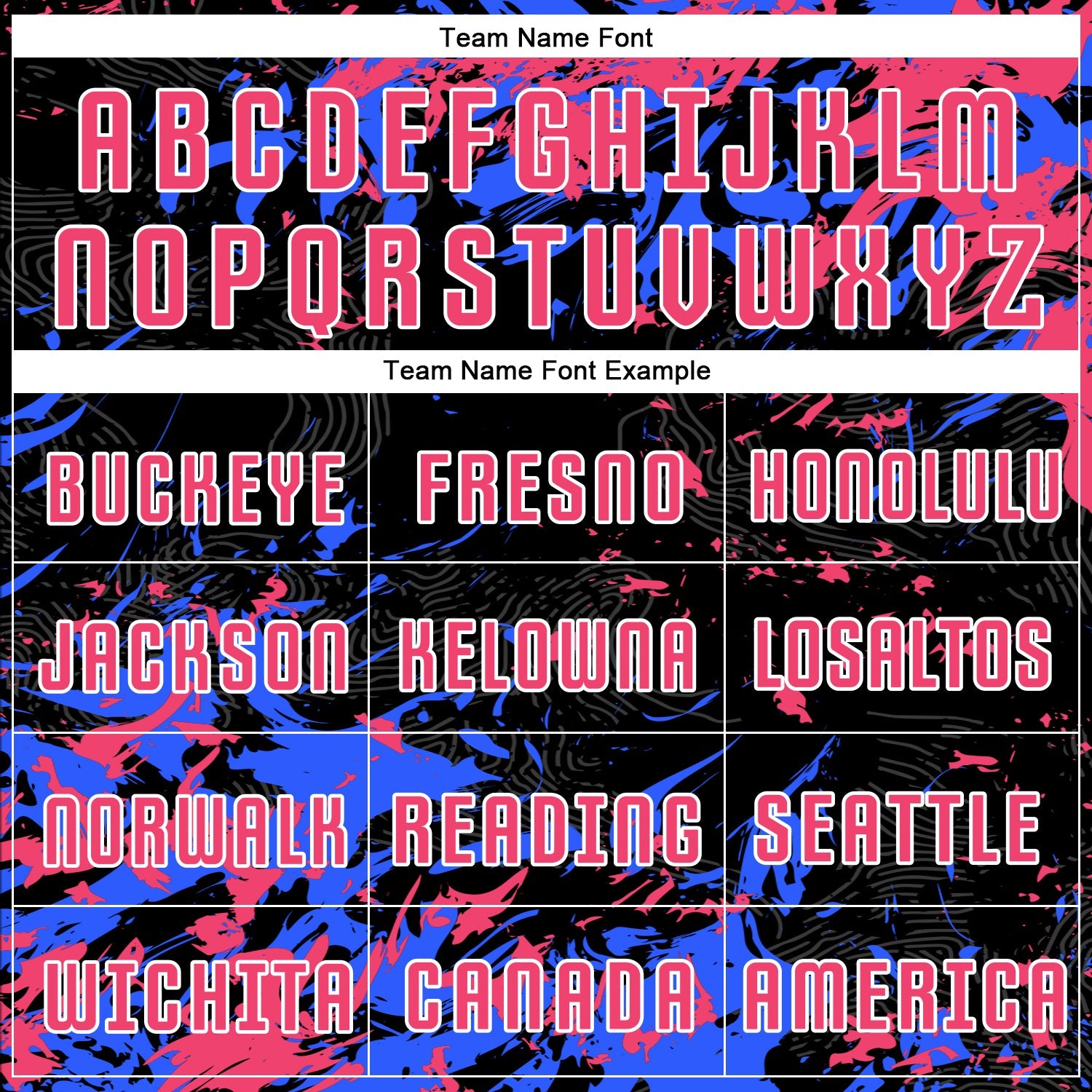 Custom Black Neon Pink Royal-White Fluid Art Splash Sublimation Soccer Uniform Jersey