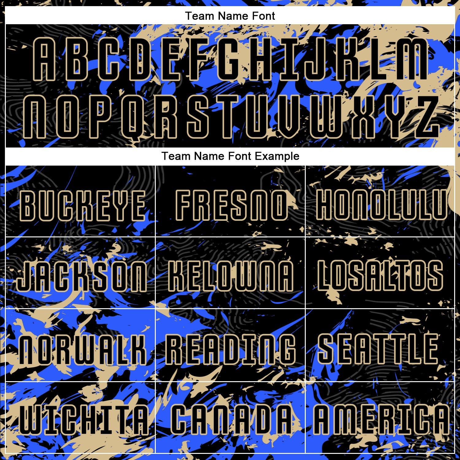 Custom Black Vegas Gold-Royal Fluid Art Splash Sublimation Soccer Uniform Jersey