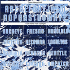 Custom Navy Light Blue-White Fluid Art Splash Sublimation Soccer Uniform Jersey