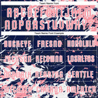 Custom Navy Medium Pink-White Fluid Art Splash Sublimation Soccer Uniform Jersey