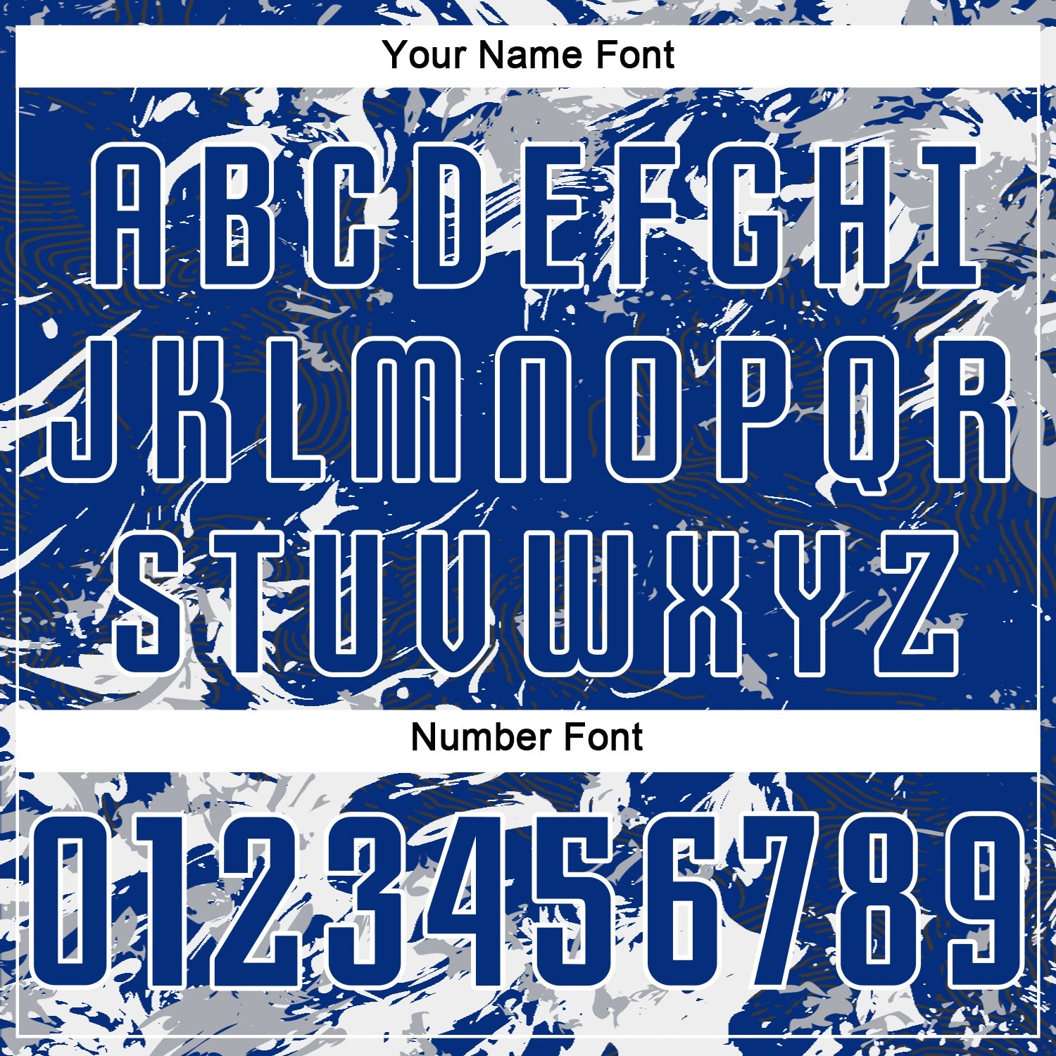 Custom Royal Gray-White Fluid Art Splash Sublimation Soccer Uniform Jersey