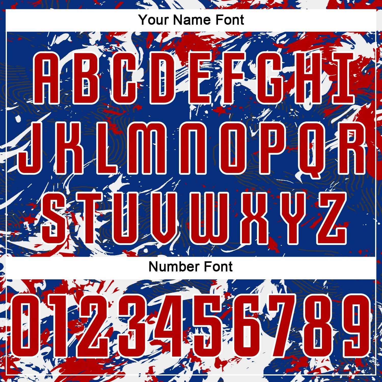 Custom Royal Red-White Fluid Art Splash Sublimation Soccer Uniform Jersey