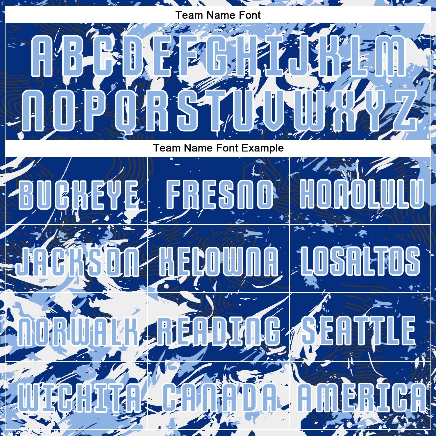 Custom Royal Light Blue-White Fluid Art Splash Sublimation Soccer Uniform Jersey