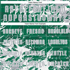 Custom Kelly Green Gray-White Fluid Art Splash Sublimation Soccer Uniform Jersey