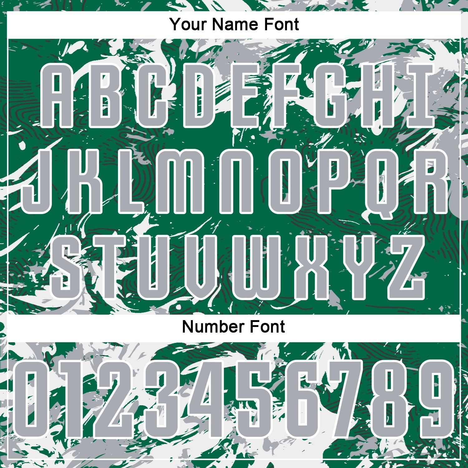 Custom Kelly Green Gray-White Fluid Art Splash Sublimation Soccer Uniform Jersey