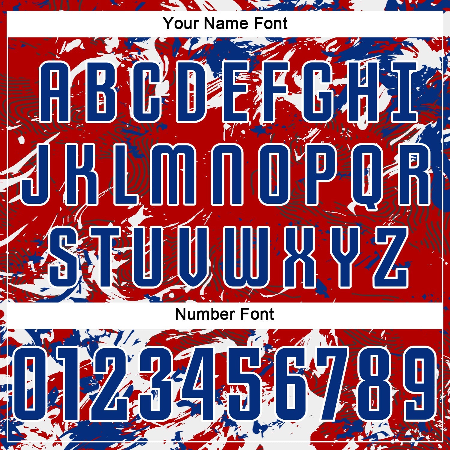 Custom Red Royal-White Fluid Art Splash Sublimation Soccer Uniform Jersey