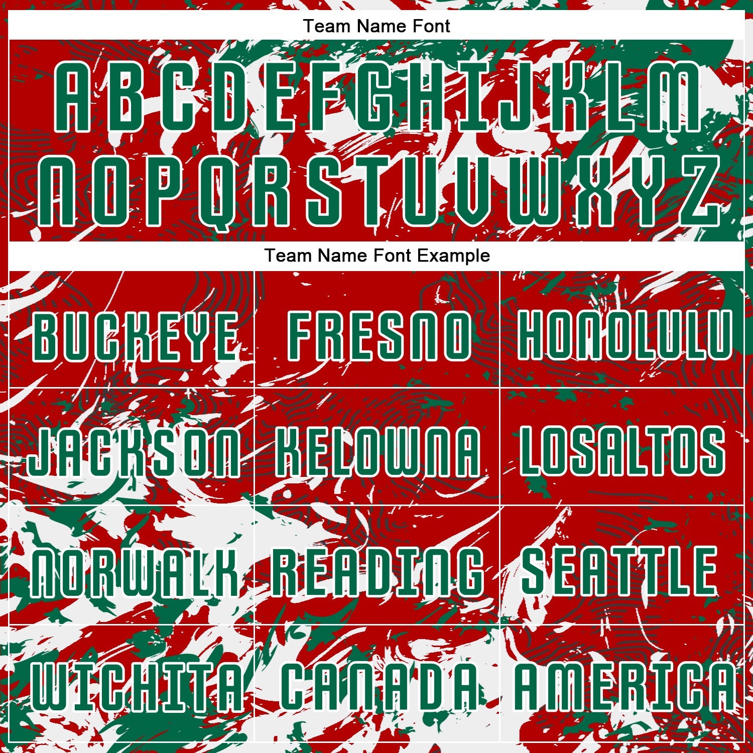 Custom Red Kelly Green-White Fluid Art Splash Sublimation Soccer Uniform Jersey