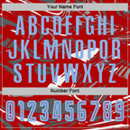 Custom Figure Light Blue Red-Steel Gray Fluid Art Splash Sublimation Soccer Uniform Jersey