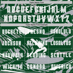 Custom Figure White Green=Gray Fluid Art Splash Sublimation Soccer Uniform Jersey