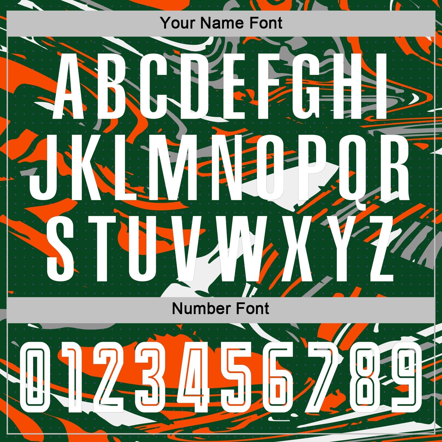 Custom Figure White Kelly Green-Orang Fluid Art Splash Sublimation Soccer Uniform Jersey
