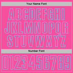 Custom Black Pink Light Blue-White Geometric Shape Sublimation Soccer Uniform Jersey