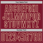 Custom Black Crimson White-Cream Geometric Shape Sublimation Soccer Uniform Jersey