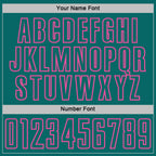 Custom Black Teal White-Pink Geometric Shape Sublimation Soccer Uniform Jersey