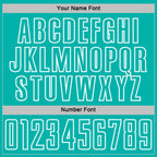 Custom Orange Aqua-White Geometric Shape Sublimation Soccer Uniform Jersey