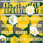 Custom Green Yellow-White Geometric Shape Sublimation Soccer Uniform Jersey