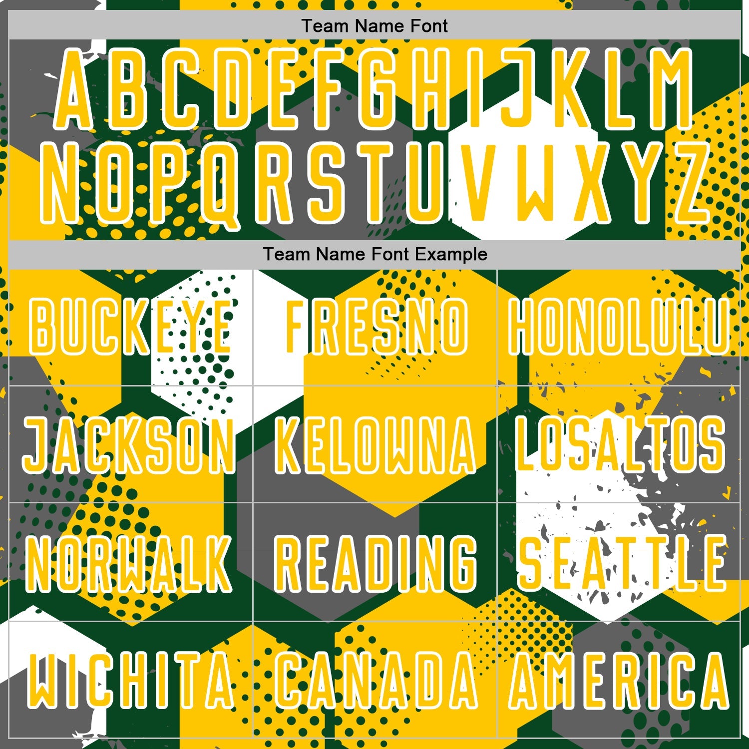 Custom Green Yellow-White Geometric Shape Sublimation Soccer Uniform Jersey