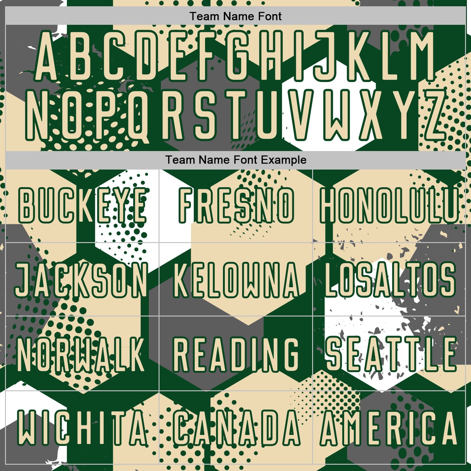 Custom Green Cream-White Geometric Shape Sublimation Soccer Uniform Jersey