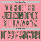 Custom Green Medium Pink-White Geometric Shape Sublimation Soccer Uniform Jersey