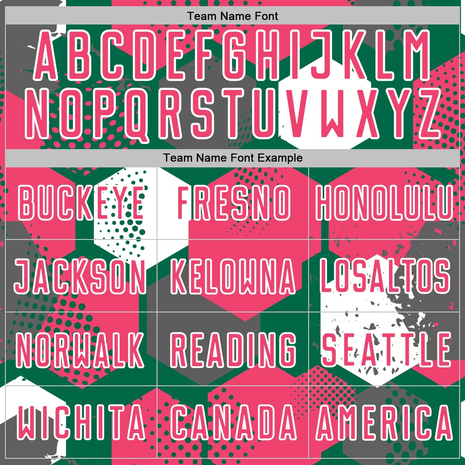 Custom Kelly Green Neon Pink-White Geometric Shape Sublimation Soccer Uniform Jersey