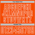 Custom Royal Orange-White Geometric Shape Sublimation Soccer Uniform Jersey