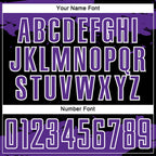 Custom Black Purple-White Abstract Fragment Art Sublimation Soccer Uniform Jersey