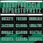 Custom Black Kelly Green-White Abstract Fragment Art Sublimation Soccer Uniform Jersey