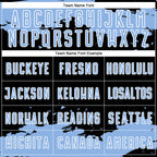 Custom Black Light Blue-White Abstract Fragment Art Sublimation Soccer Uniform Jersey