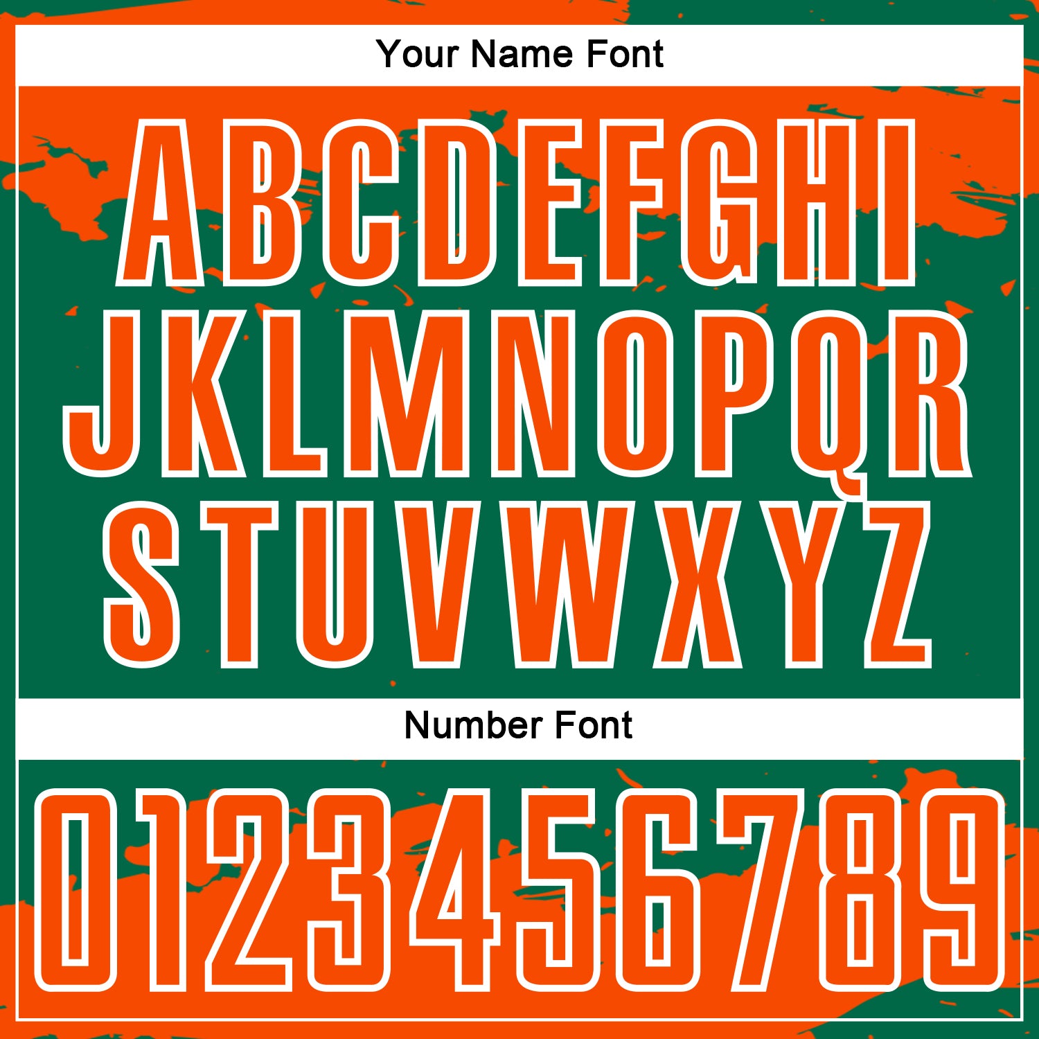 Custom Kelly Green Orange-White Abstract Fragment Art Sublimation Soccer Uniform Jersey