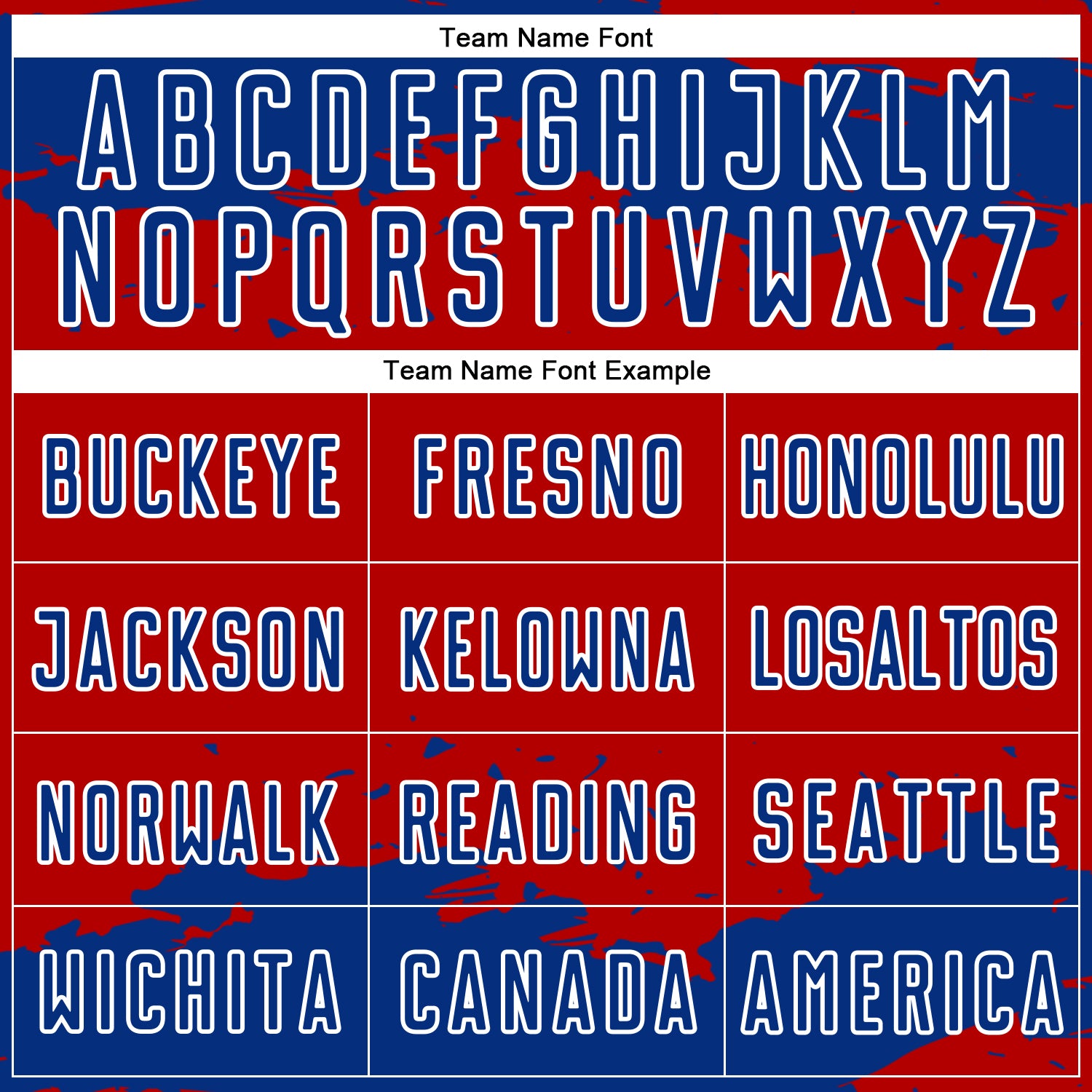 Custom Red Royal-White Abstract Fragment Art Sublimation Soccer Uniform Jersey