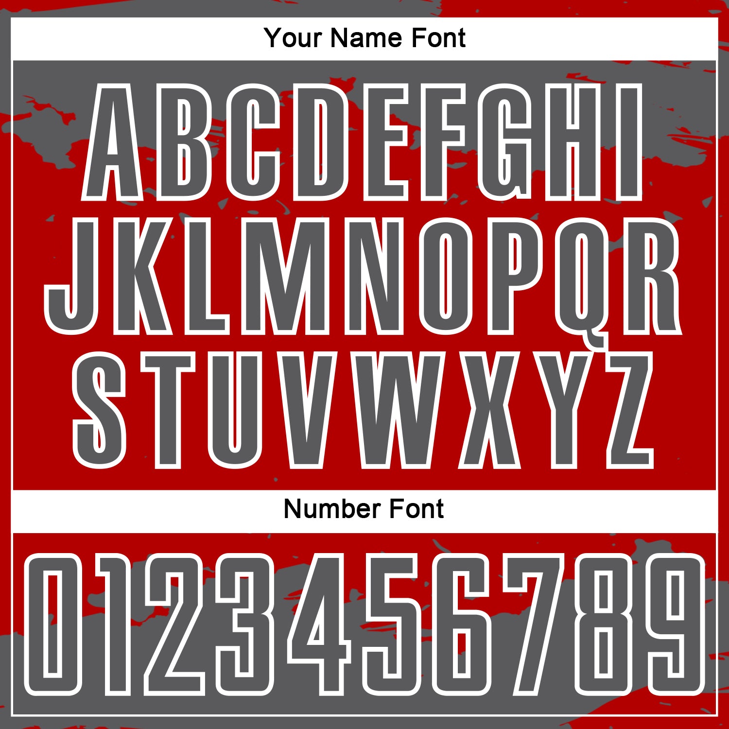 Custom Red Steel Gray-White Abstract Fragment Art Sublimation Soccer Uniform Jersey