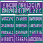 Custom Teal Purple-White Abstract Fragment Art Sublimation Soccer Uniform Jersey