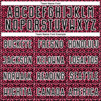 Custom Black Neon Pink-White Geometric Arrow Sublimation Soccer Uniform Jersey