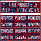 Custom Navy Red-White Geometric Arrow Sublimation Soccer Uniform Jersey