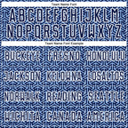 Custom Navy Light Blue-White Geometric Arrow Sublimation Soccer Uniform Jersey