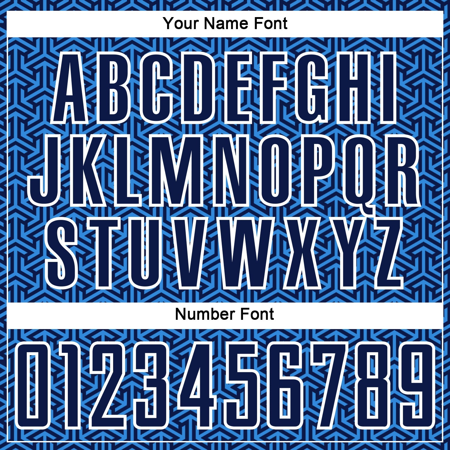 Custom Navy Powder Blue-White Geometric Arrow Sublimation Soccer Uniform Jersey